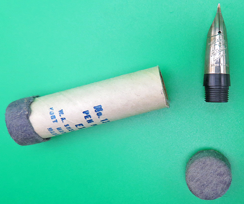 ITEM #6707: SHEAFFER SNORKEL NIB/FEED. AVALIBLE IN SIZE MED, FINE, EXTRA FINE OR ACCOUNTANT. NIB IS PALLADIUM. NOS. Specify size when ordering. 